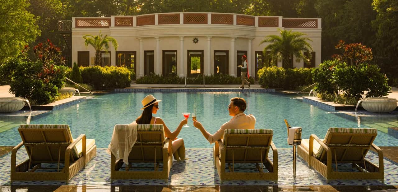 Swimming pool at Sawai Madhopur Lodge